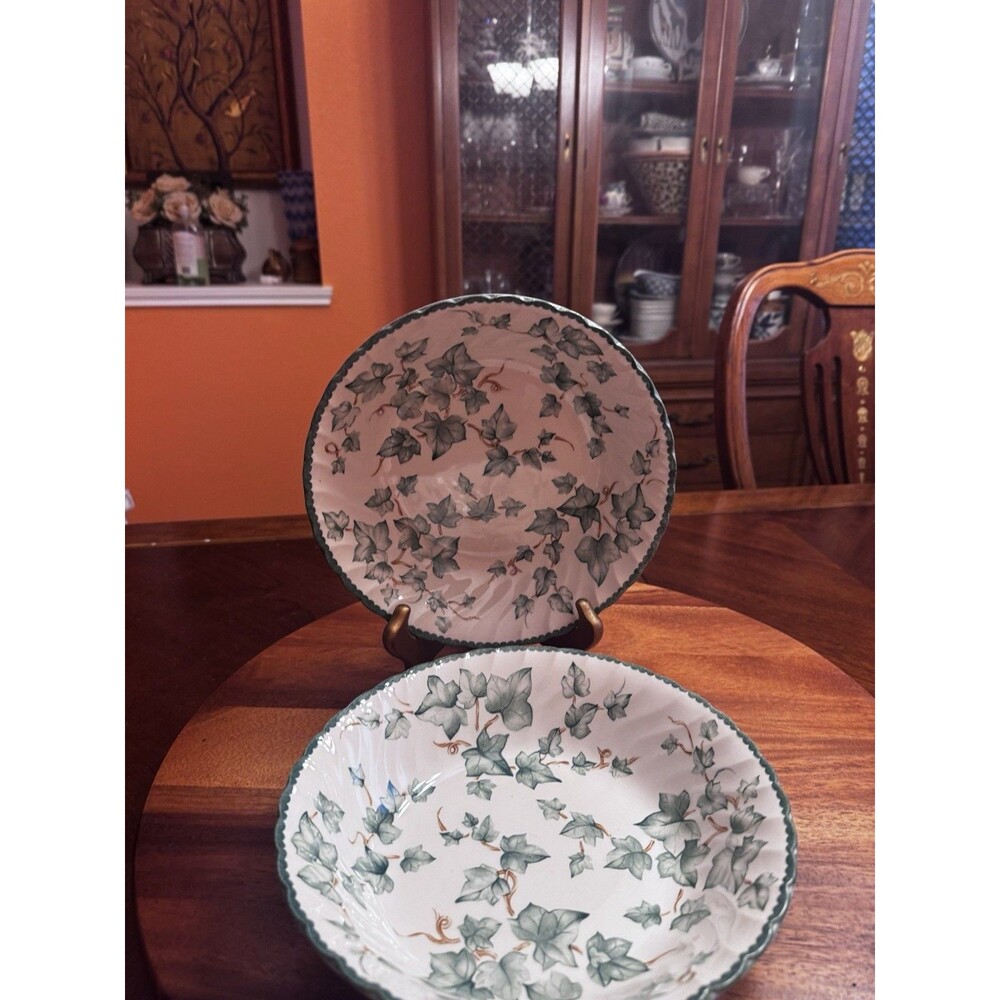 9" Round Vegetable Bowl Country Vine by International A SET OF 2